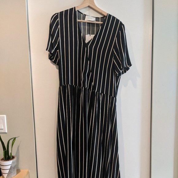 BNWT JUST FEMALE striped maxi dress - Picture 1 of 1